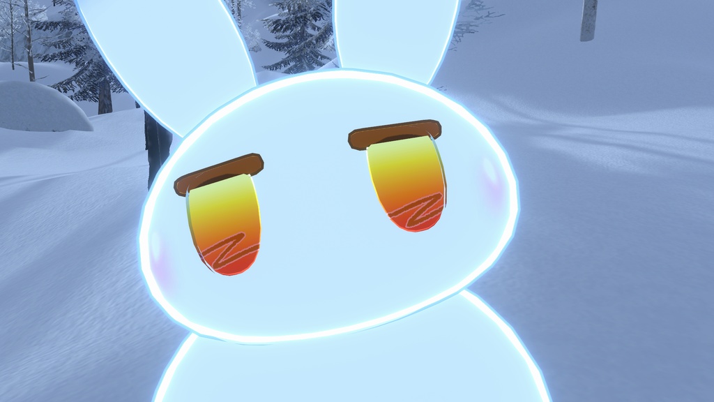 【無料】うさゆきだるま フユキくん(SnowRabbit Fuyuki)