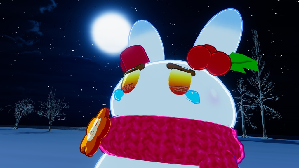 【無料】うさゆきだるま フユキくん(SnowRabbit Fuyuki)