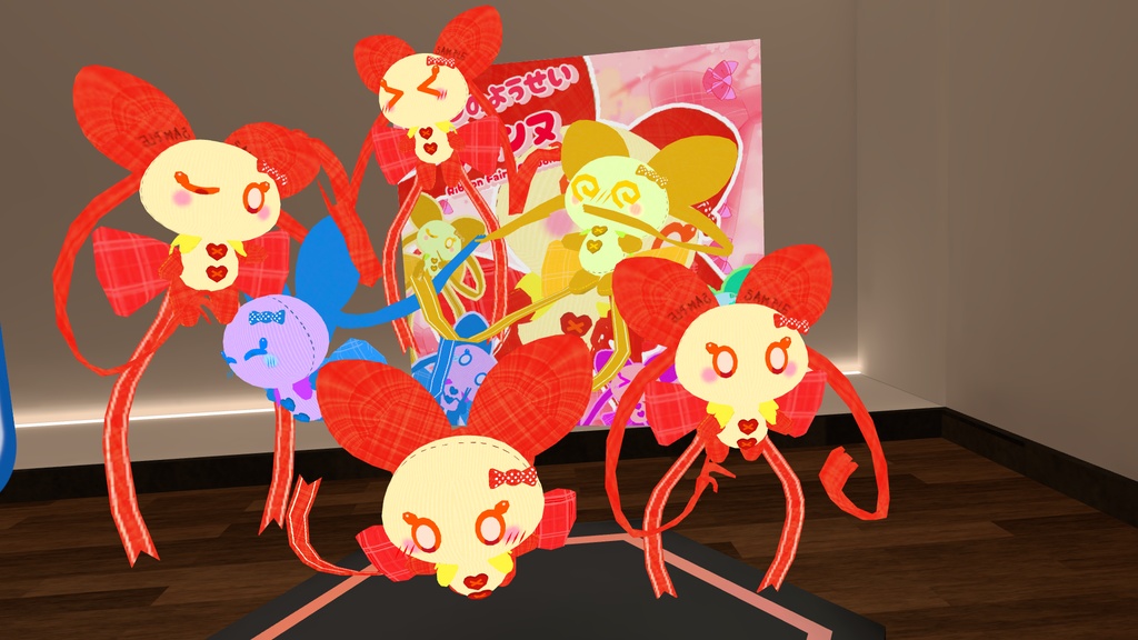 【無料】VRC向けアバター リボンのようせい リボンヌ