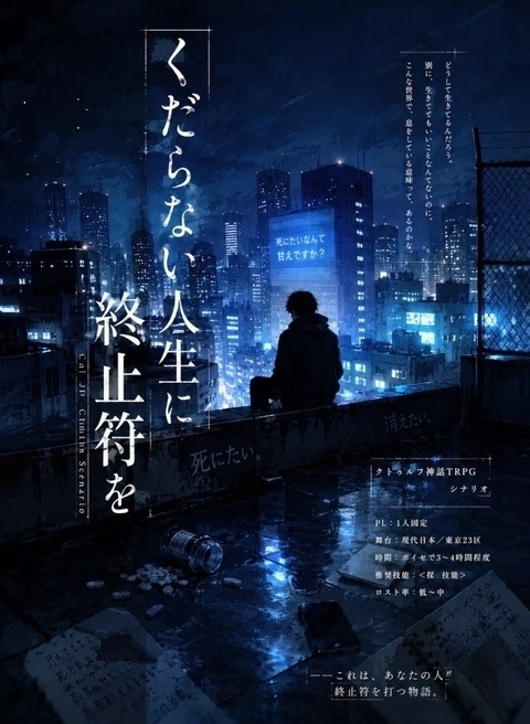 クトゥルフシナリオ【くだらない人生に終止符を】