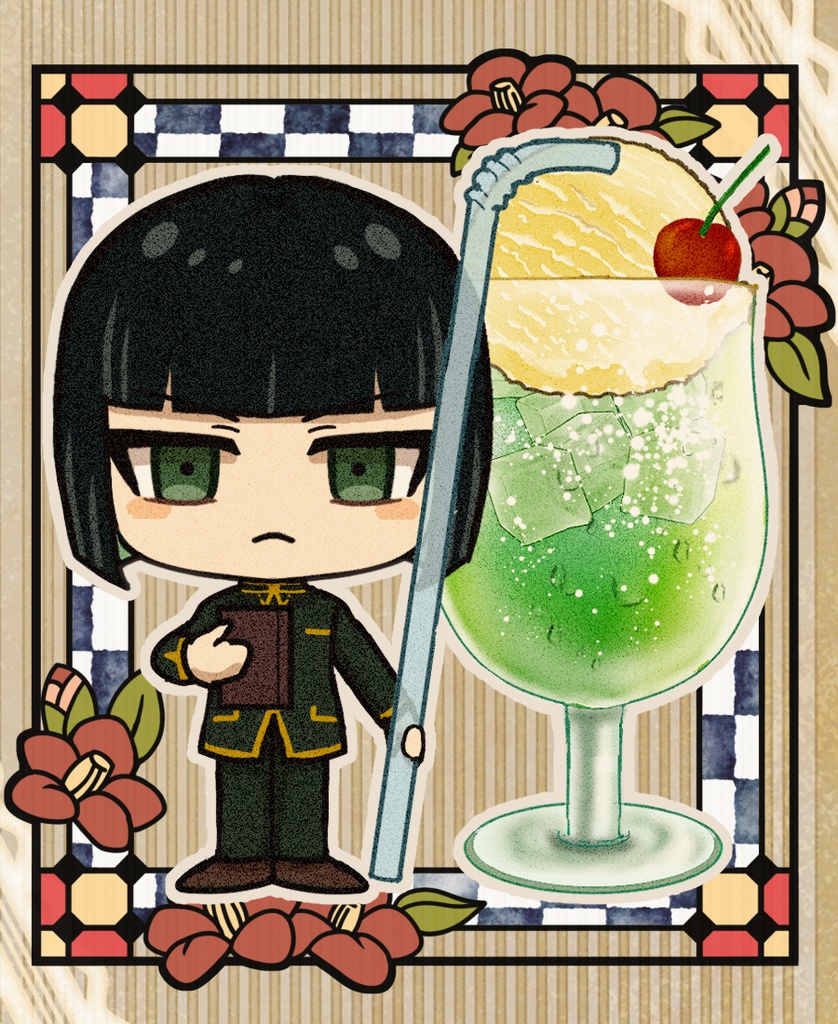 期間限定50円引き!織田家カフェ風アクキー