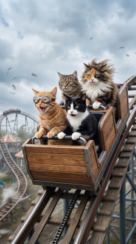 【ねこ】猫のおもしろ画像　Vertical Cat Images