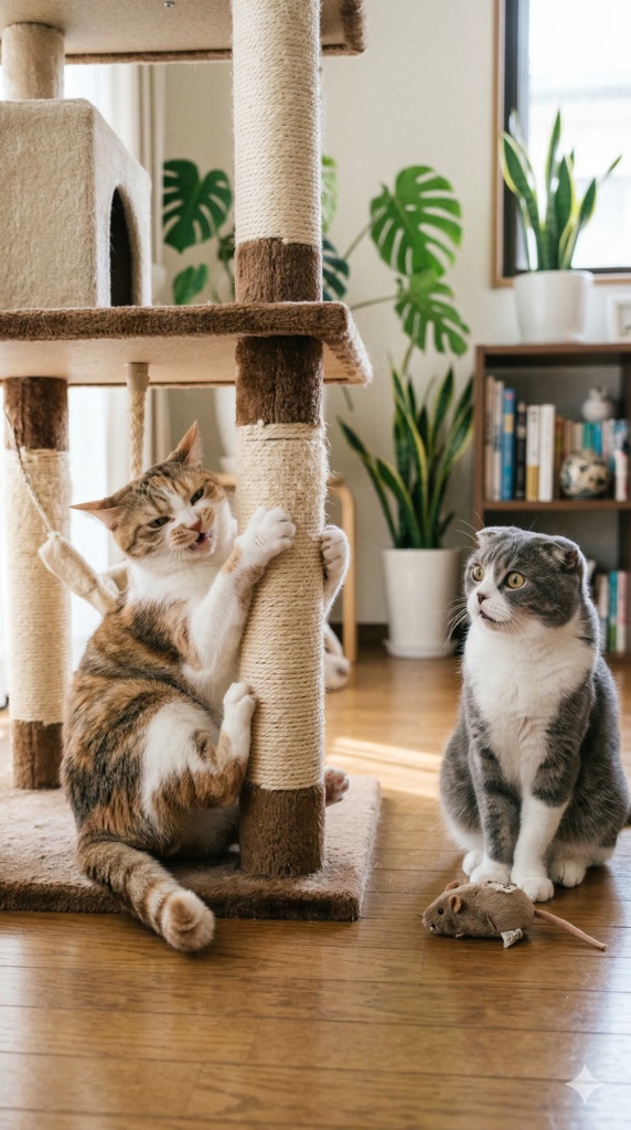 【ねこ】猫のおもしろ画像　Vertical Cat Images