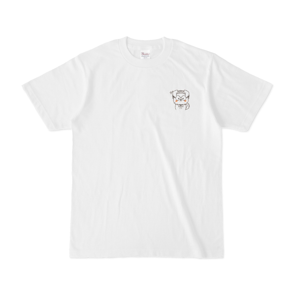 ゐお実手描き犬Tシャツ