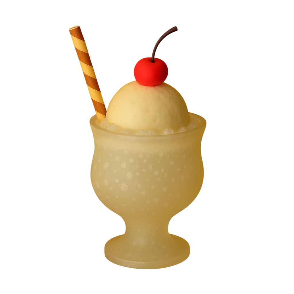 クリームソーダ 12色クリップアートセット⌇ふわっとやさしいクレイアニメ調(PNG背景透過)⌇ Color Fizz