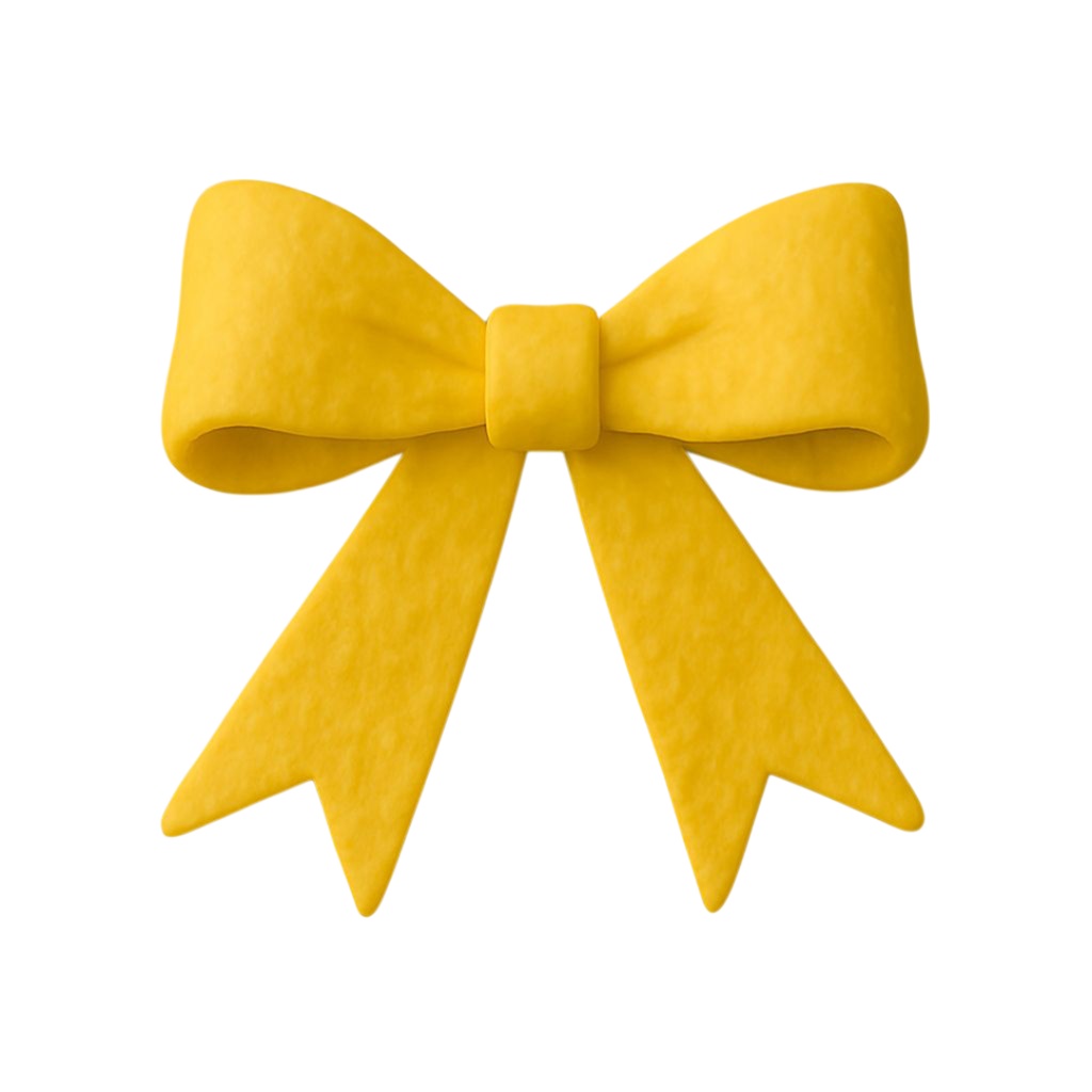 リボン 12色クリップアートセット⌇ふわっと優しいクレイアニメ調(PNG背景透過)