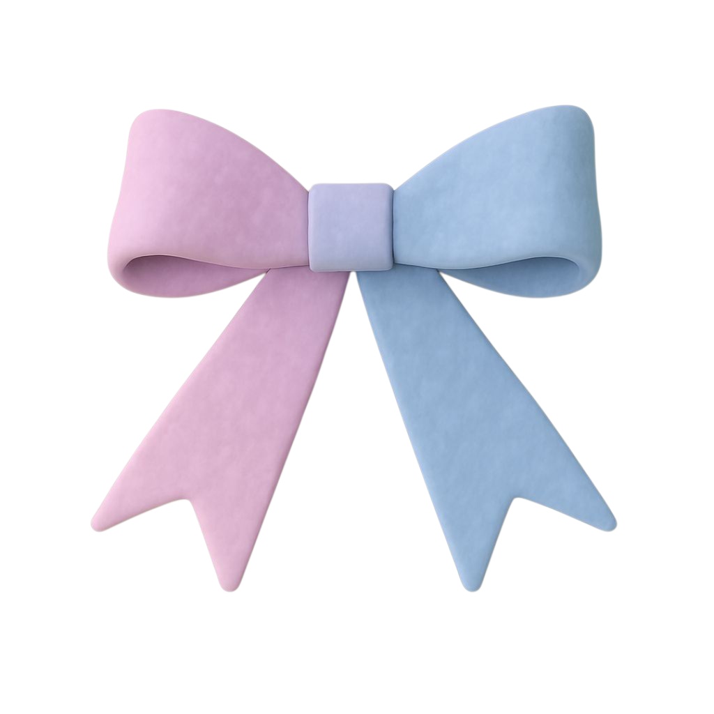 リボン 12色クリップアートセット⌇ふわっと優しいクレイアニメ調(PNG背景透過)