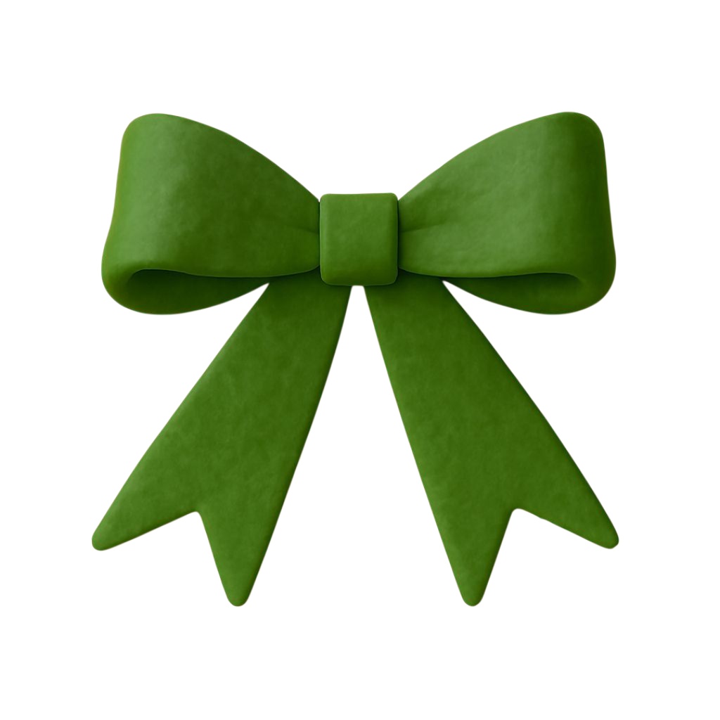 リボン 12色クリップアートセット⌇ふわっと優しいクレイアニメ調(PNG背景透過)