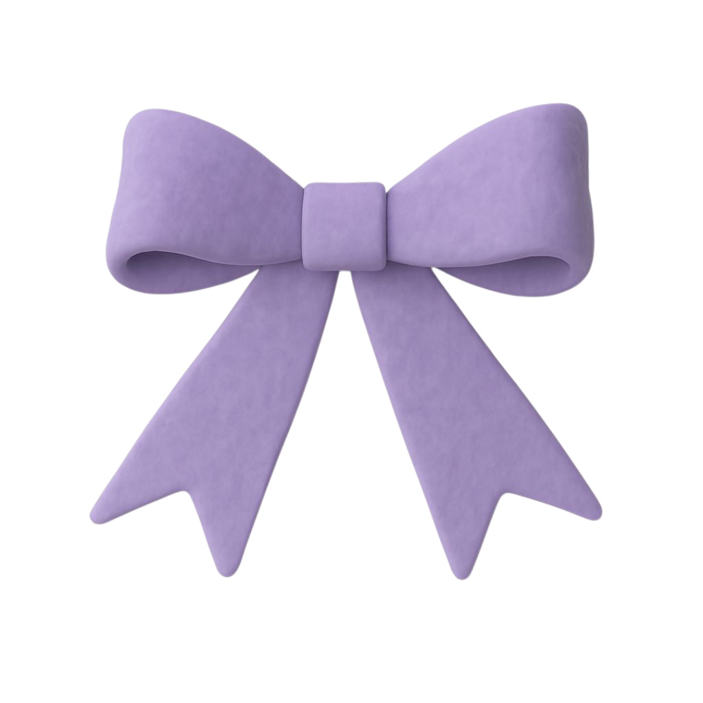 リボン 12色クリップアートセット⌇ふわっと優しいクレイアニメ調(PNG背景透過)