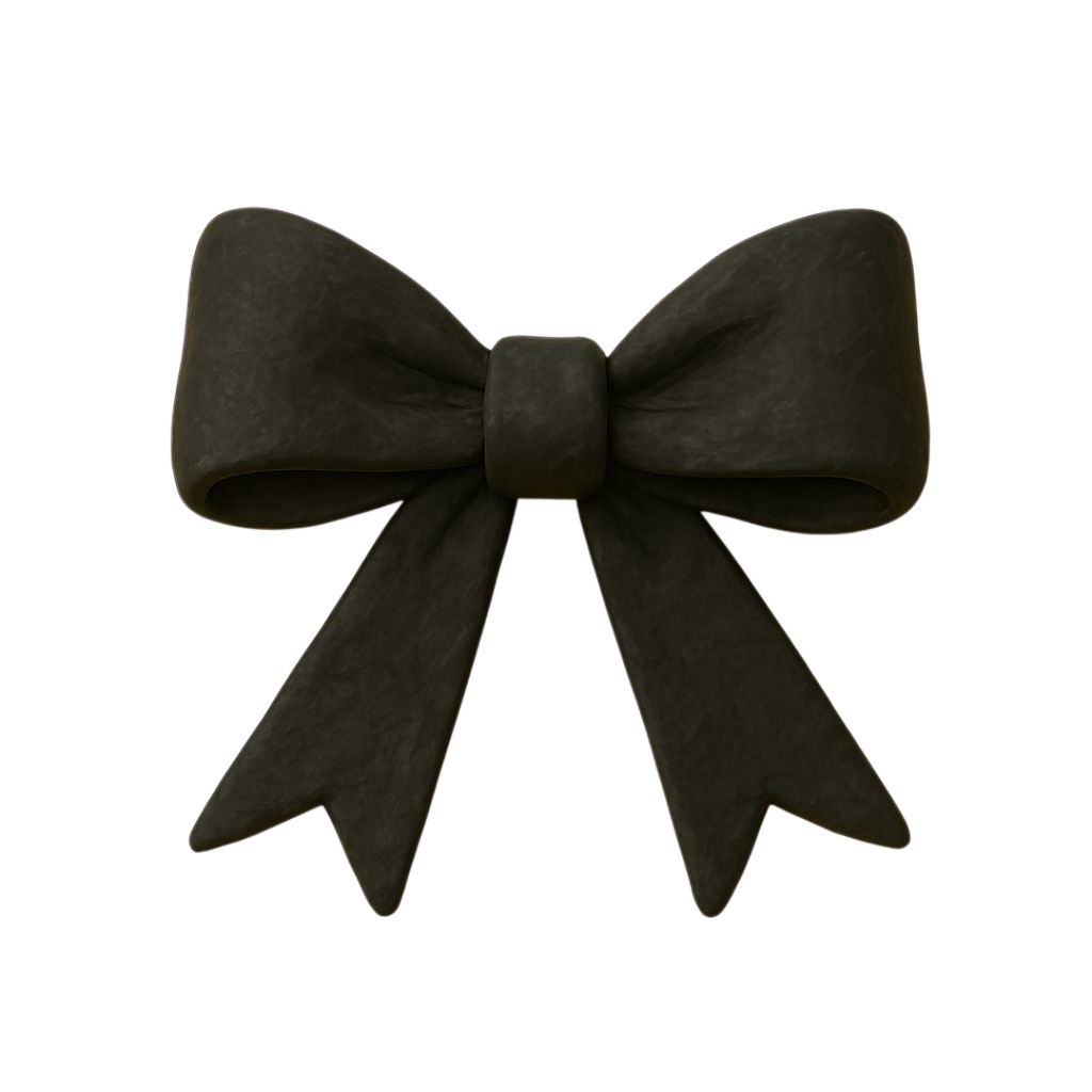 リボン 12色クリップアートセット⌇ふわっと優しいクレイアニメ調(PNG背景透過)