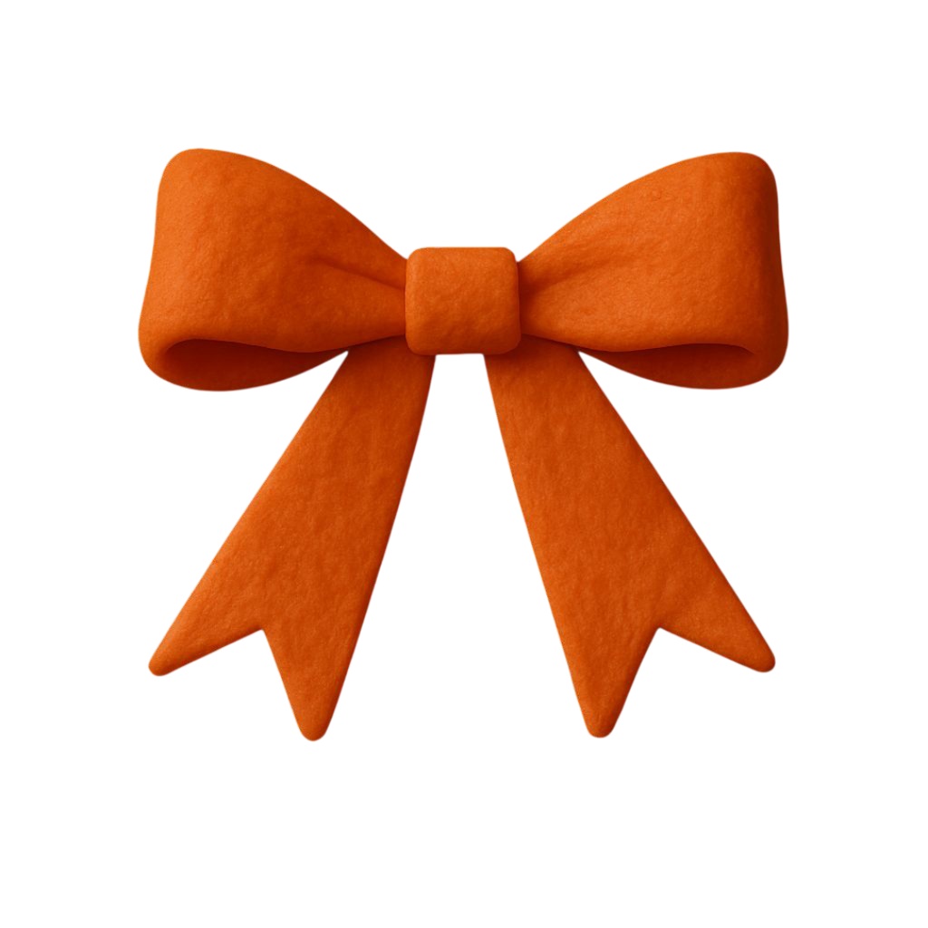 リボン 12色クリップアートセット⌇ふわっと優しいクレイアニメ調(PNG背景透過)