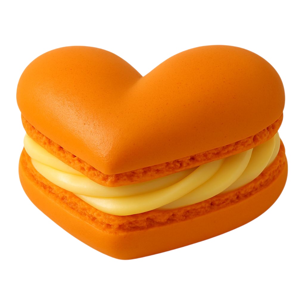 マカロン 12色クリップアートセット⌇ふわっと甘いクレイアニメ調(PNG背景透過)