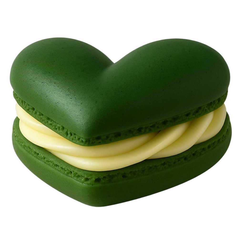 マカロン 12色クリップアートセット⌇ふわっと甘いクレイアニメ調(PNG背景透過)