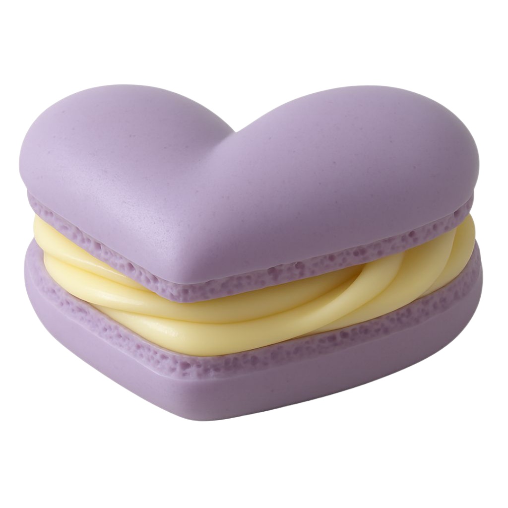 マカロン 12色クリップアートセット⌇ふわっと甘いクレイアニメ調(PNG背景透過)