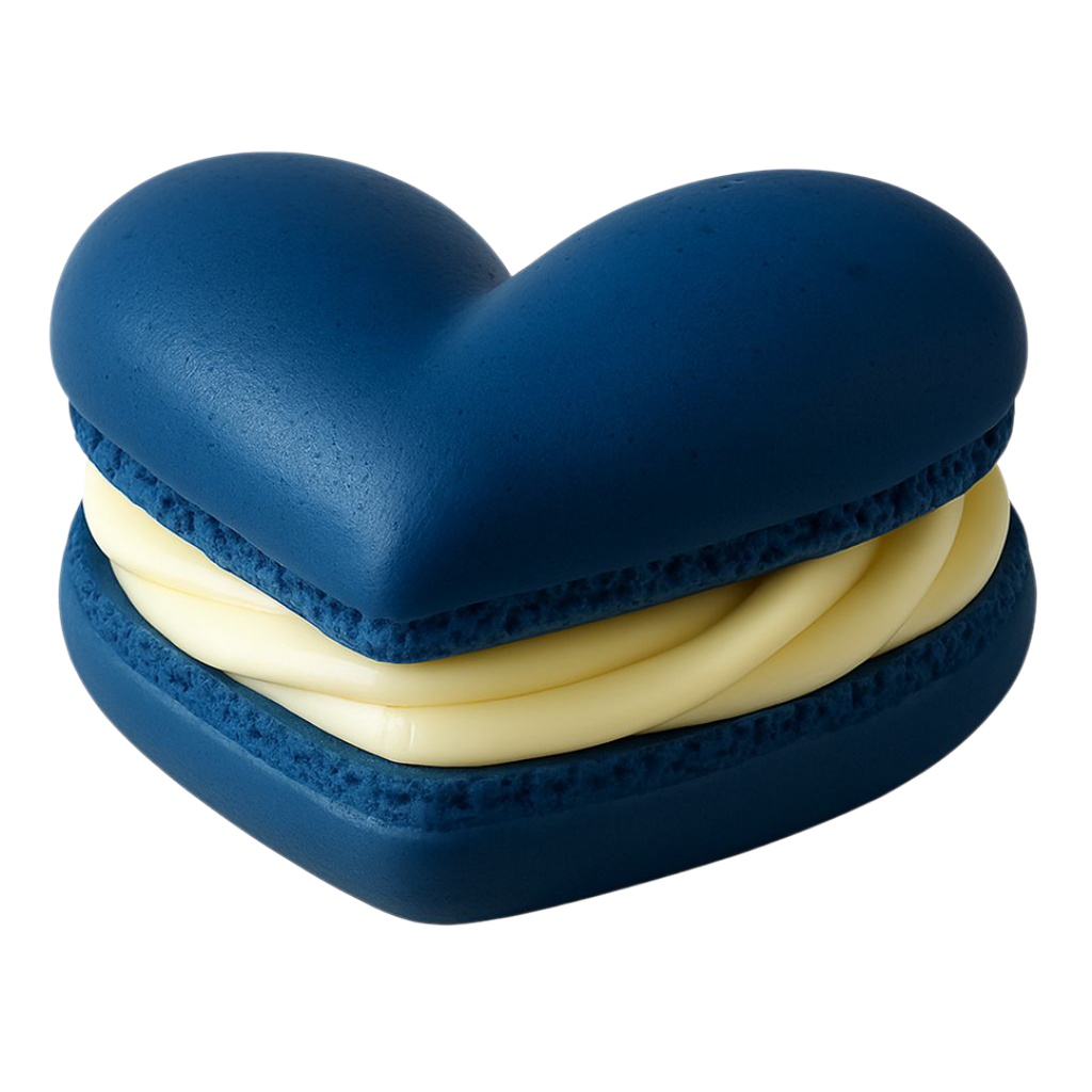 マカロン 12色クリップアートセット⌇ふわっと甘いクレイアニメ調(PNG背景透過)