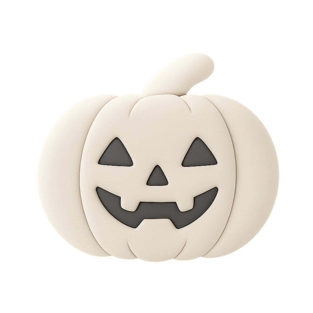 ジャック・オー・ランタン 12色クリップアートセット⌇ふわっといたずらクレイアニメ調(PNG背景透過)