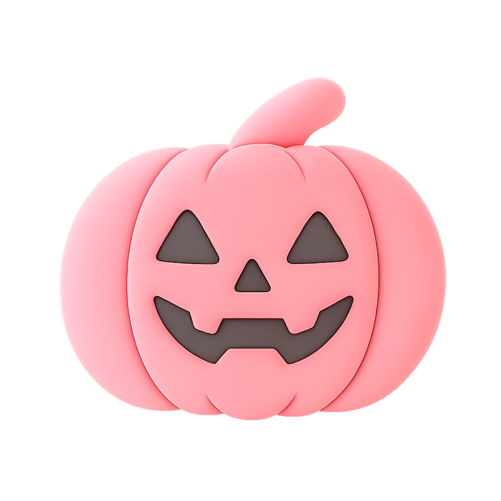 ジャック・オー・ランタン 12色クリップアートセット⌇ふわっといたずらクレイアニメ調(PNG背景透過)