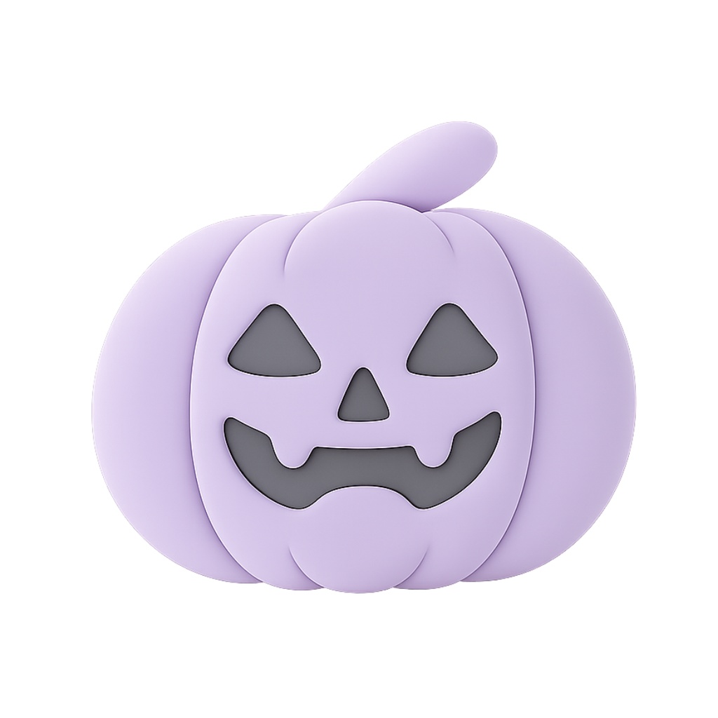 ジャック・オー・ランタン 12色クリップアートセット⌇ふわっといたずらクレイアニメ調(PNG背景透過)