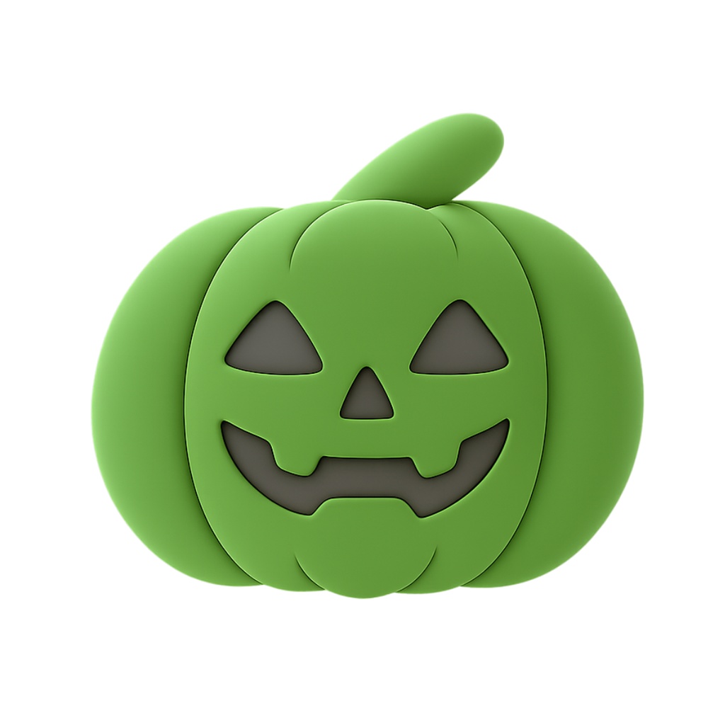 ジャック・オー・ランタン 12色クリップアートセット⌇ふわっといたずらクレイアニメ調(PNG背景透過)