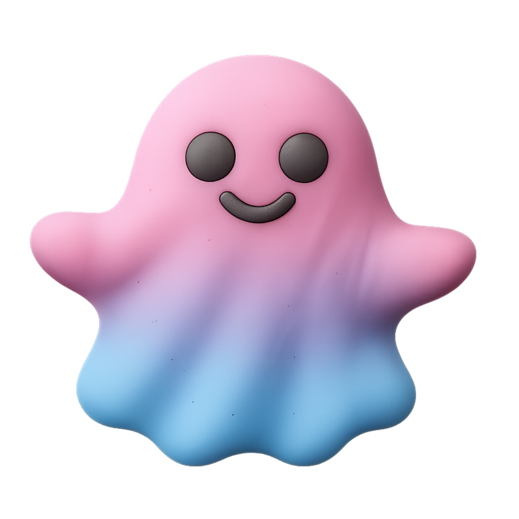 オバケちゃん 12色クリップアートセット⌇ふわっといたずらクレイアニメ調(PNG背景透過)