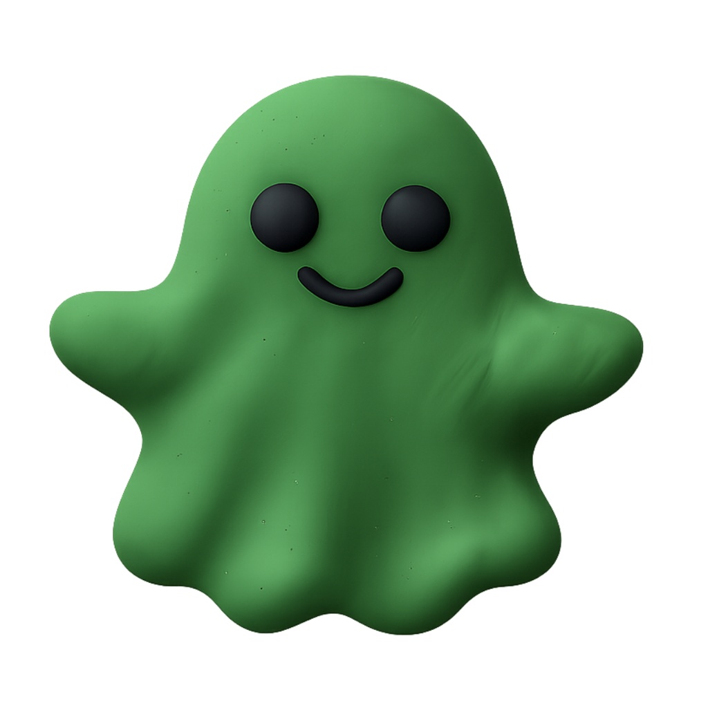 オバケちゃん 12色クリップアートセット⌇ふわっといたずらクレイアニメ調(PNG背景透過)