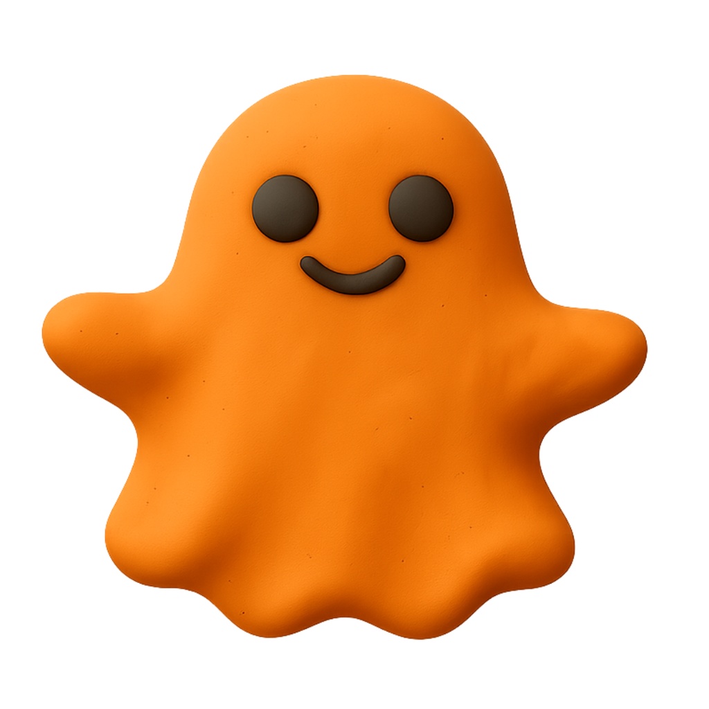 オバケちゃん 12色クリップアートセット⌇ふわっといたずらクレイアニメ調(PNG背景透過)