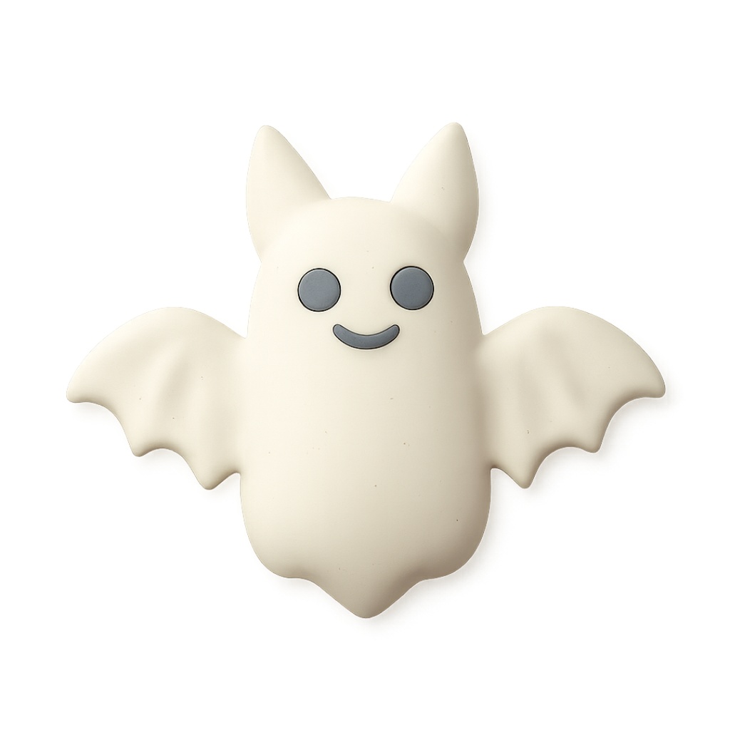 コウモリちゃん 12色クリップアートセット⌇ふわっといたずらクレイアニメ調(PNG背景透過)