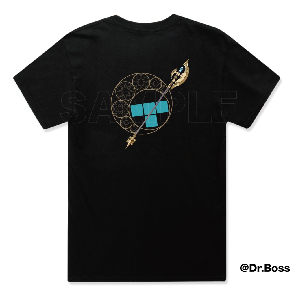 【非公式】星街すいせいポケット付きTシャツ(両面印刷)