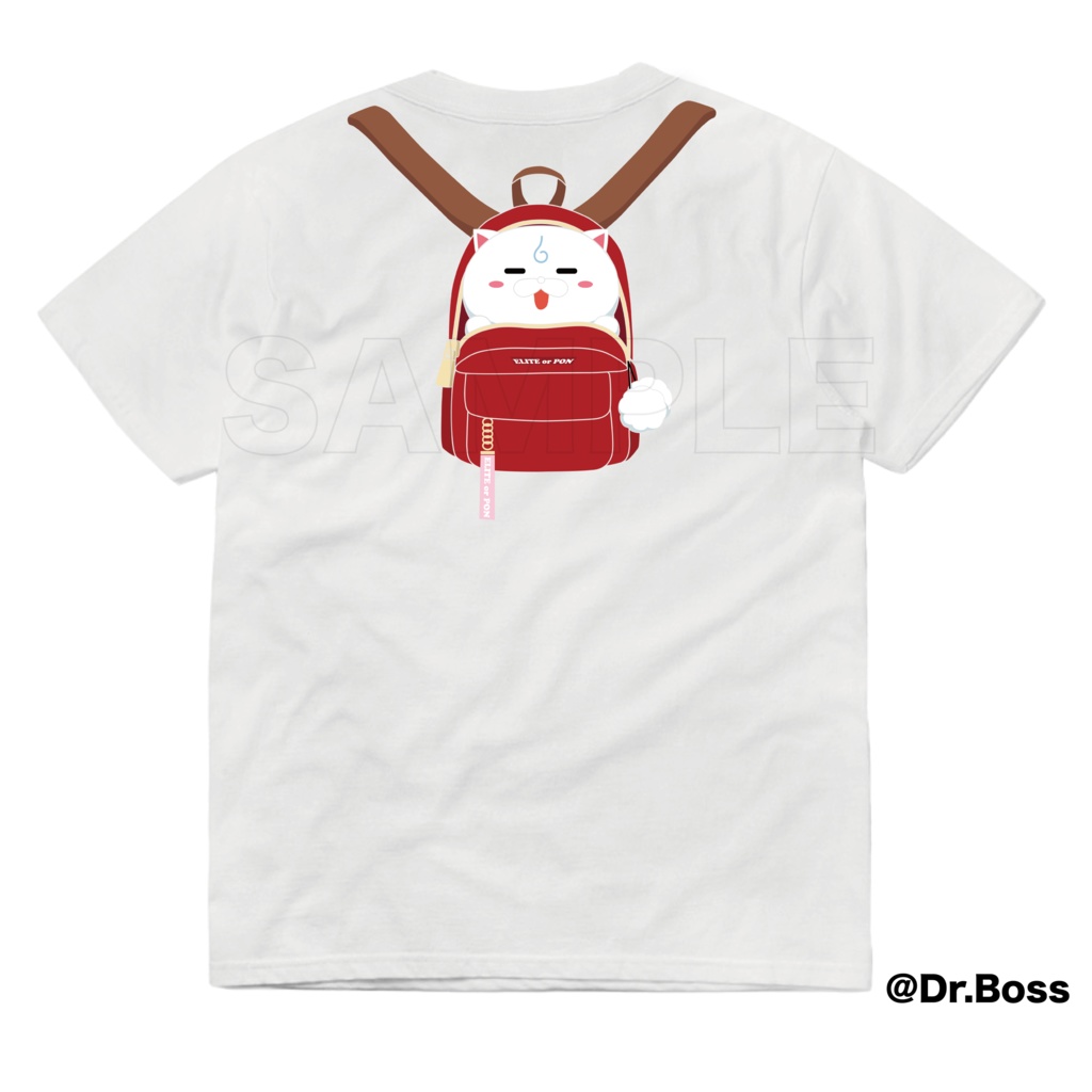 【非公式】さくらみこポケット付きTシャツ(両面印刷)