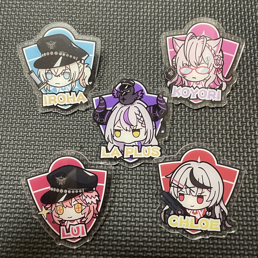 【非公式】holoX secret policeアクリルクッリプバッジ