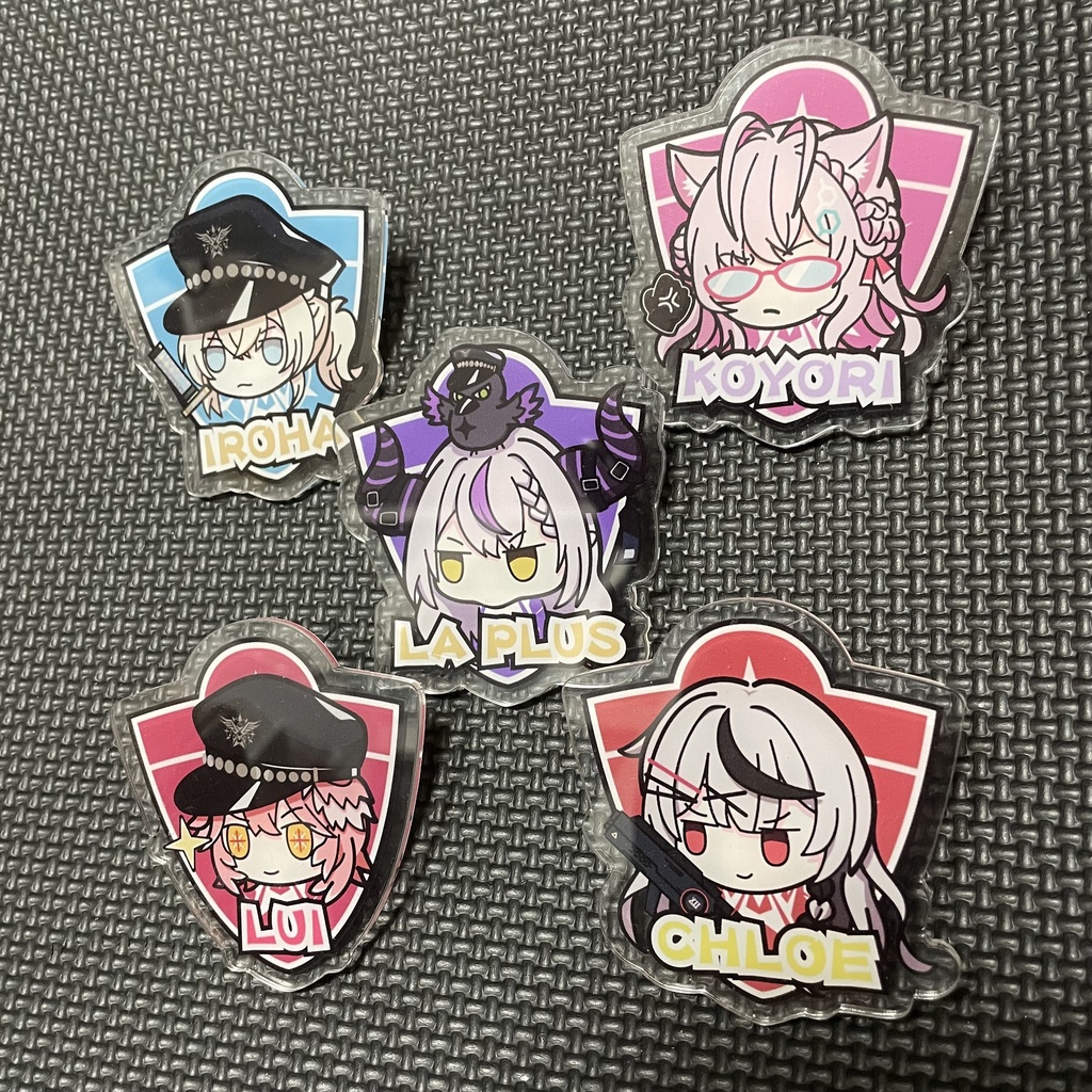 【非公式】holoX secret policeアクリルクッリプバッジ