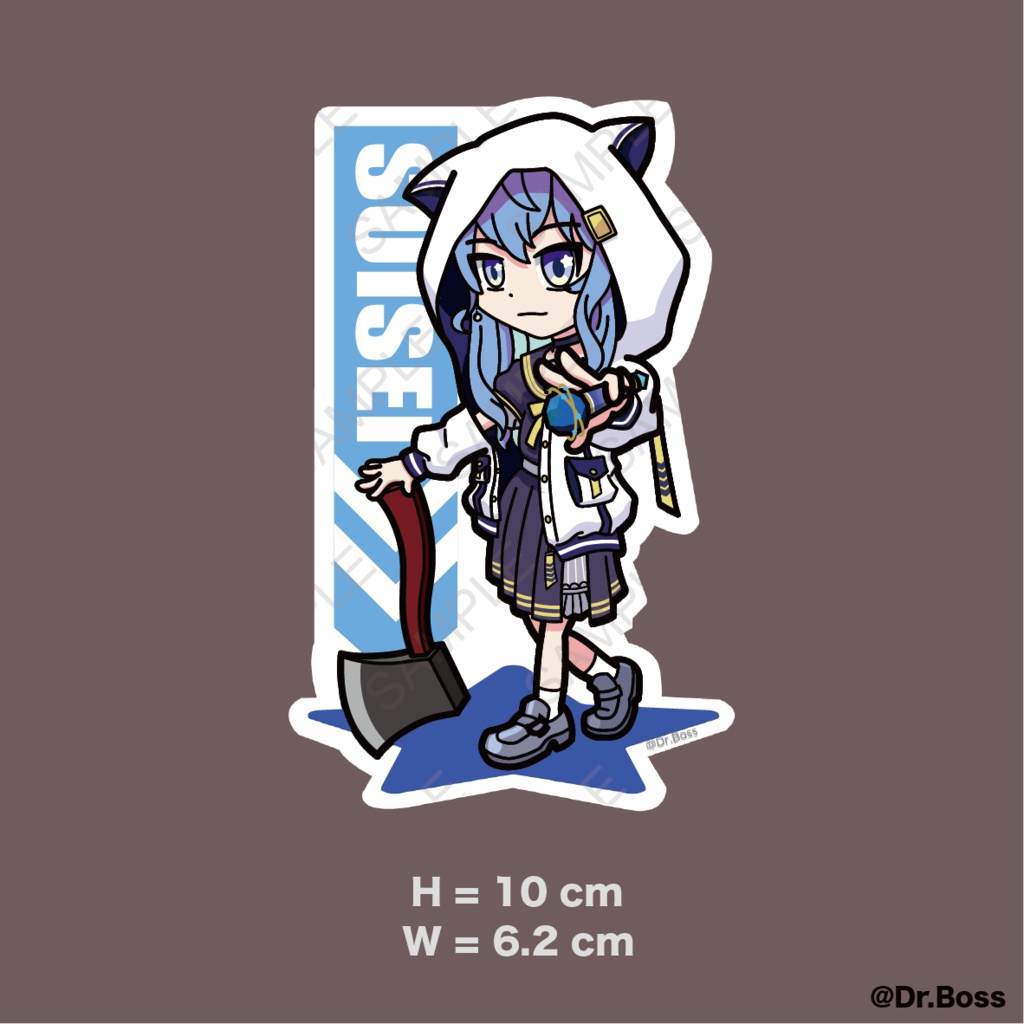 【非公式】星街すいせいセーラー服車ステッカー