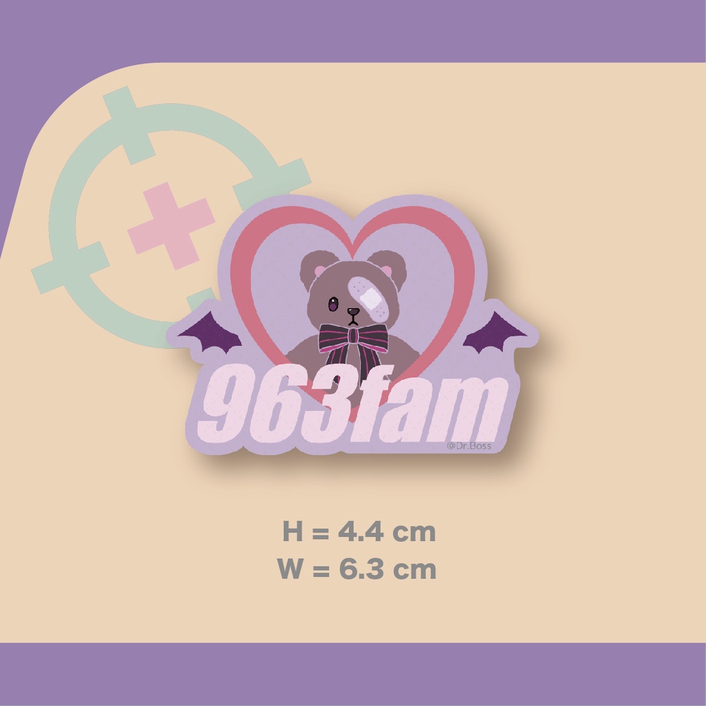 【非公式】ぶいすぽっ! 胡桃のあ-963fam車ステッカー