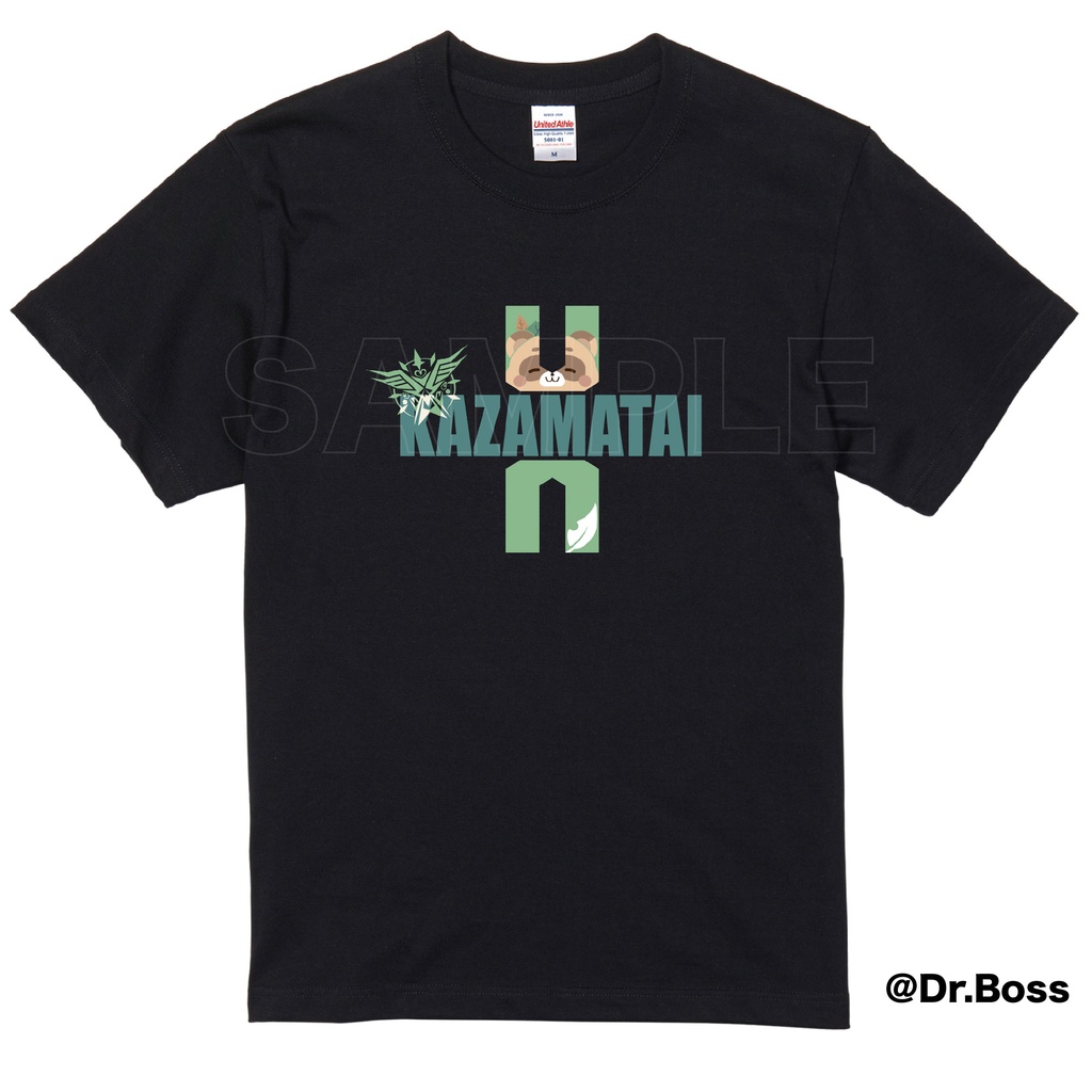 【非公式】【期間限定受注】風真隊Tシャツ(Black Edition)【7/26締切】
