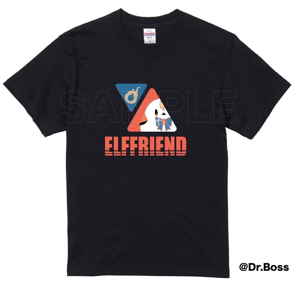 【非公式】【期間限定受注】エルフレンドTシャツ(Black Edition)【7/26締切】