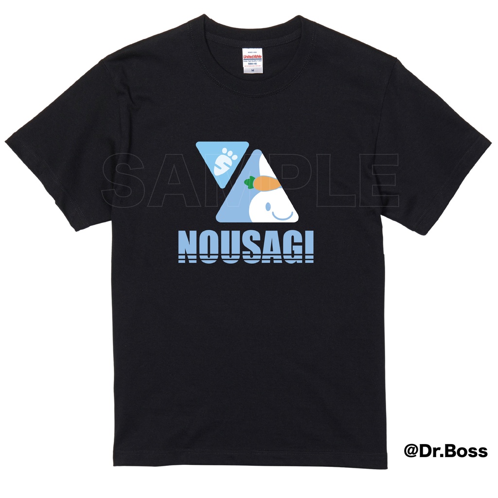 【非公式】【期間限定受注】野うさぎTシャツ(Black Edition)【7/26締切】