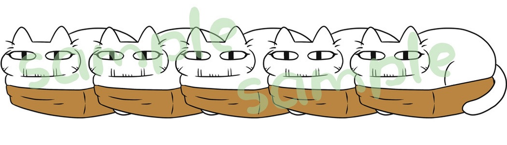 尾ねこ ロングスリーブTシャツ