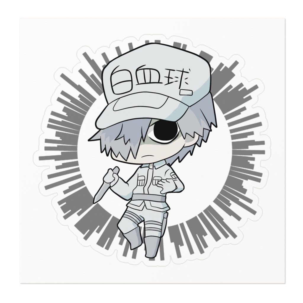 ステッカー 白血球さん