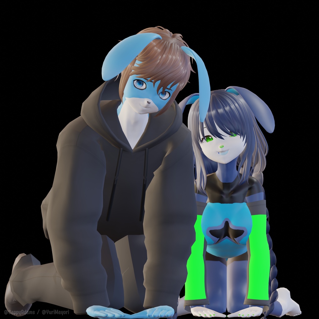 Blaze (Bunny) (Blender VROID Model)