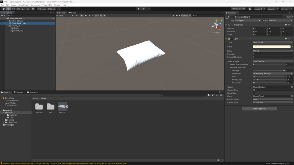 Pillow // VNYAN ASSET + SOURCE FILES
