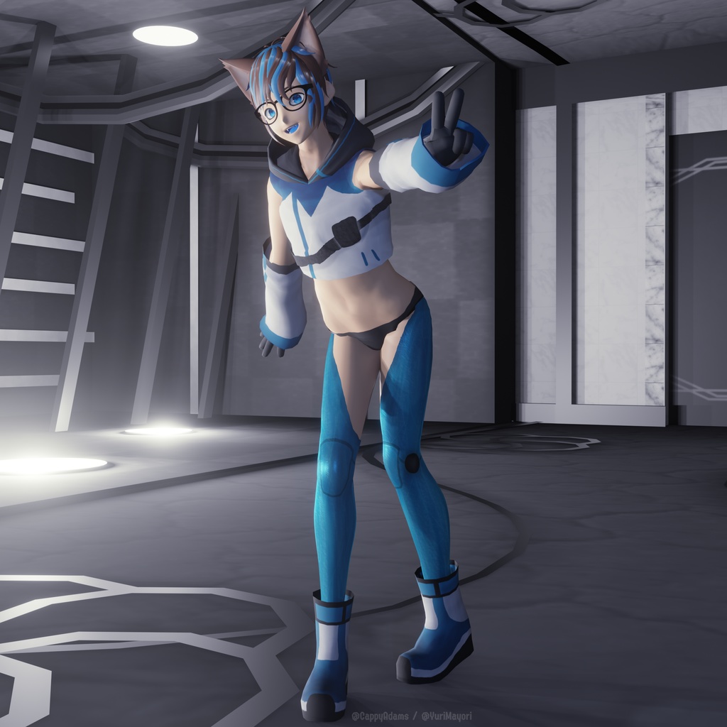 Arnas Atakiyo (CappyAdams'/YuriMayori's Vtuber model) // Blender Port