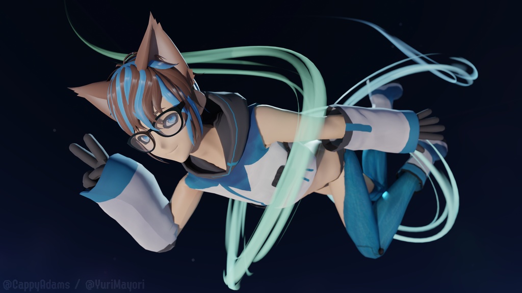 Arnas Atakiyo (CappyAdams'/YuriMayori's Vtuber model) // Blender Port