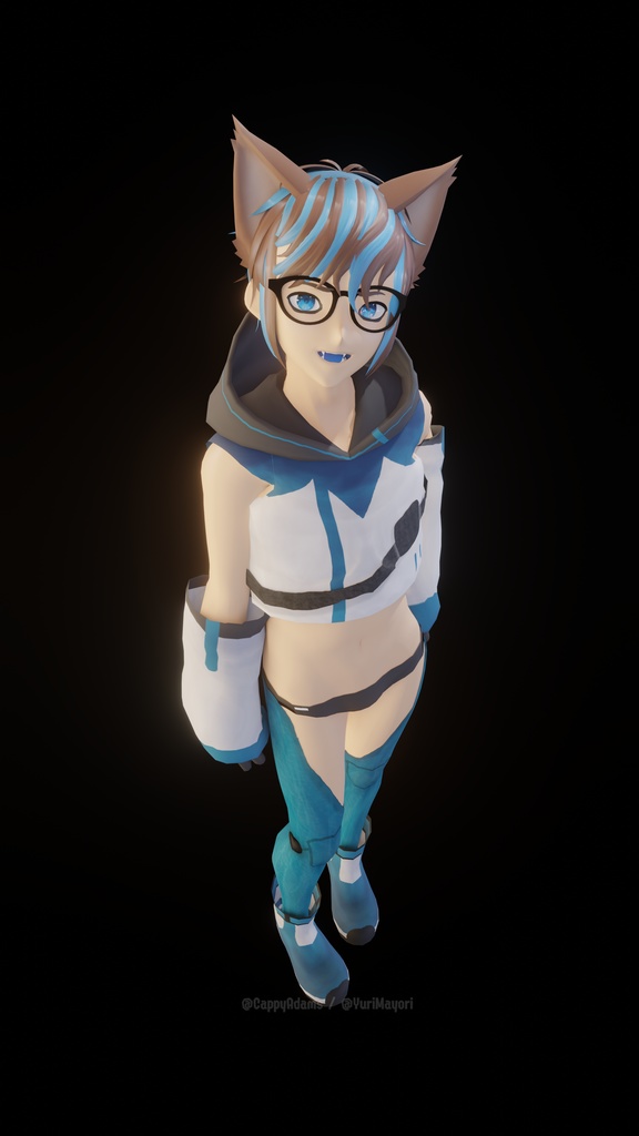 Arnas Atakiyo (CappyAdams'/YuriMayori's Vtuber model) // Blender Port