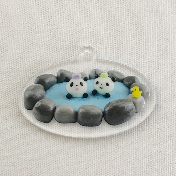ようこそゆずの湯アクリルキーホルダー