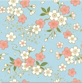 和装花柄のデジタルペーパー