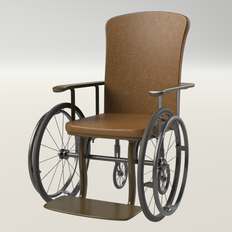 VEH_Wheel_Chair_001『アンティーク調の車椅子』
