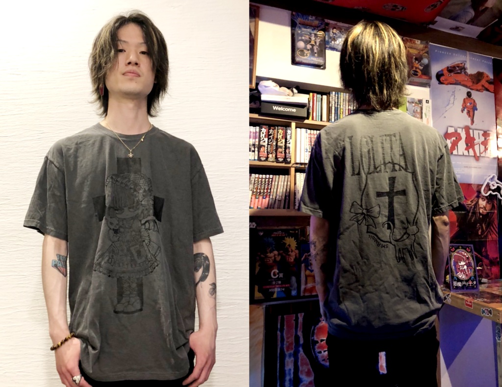 悪魔とロリータ:Tシャツ(グレー)