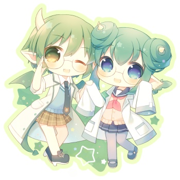 「幾星学園のドラコ＆リデル」アクリルキーホルダー