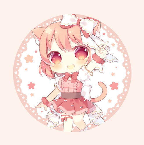 「ヒラナ」缶バッジキーホルダー