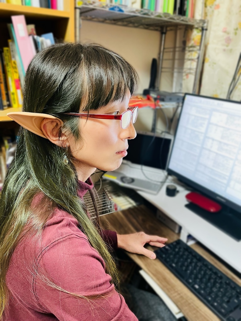 耳長異性装コスプレ写真集ROM「耳長フェチ」